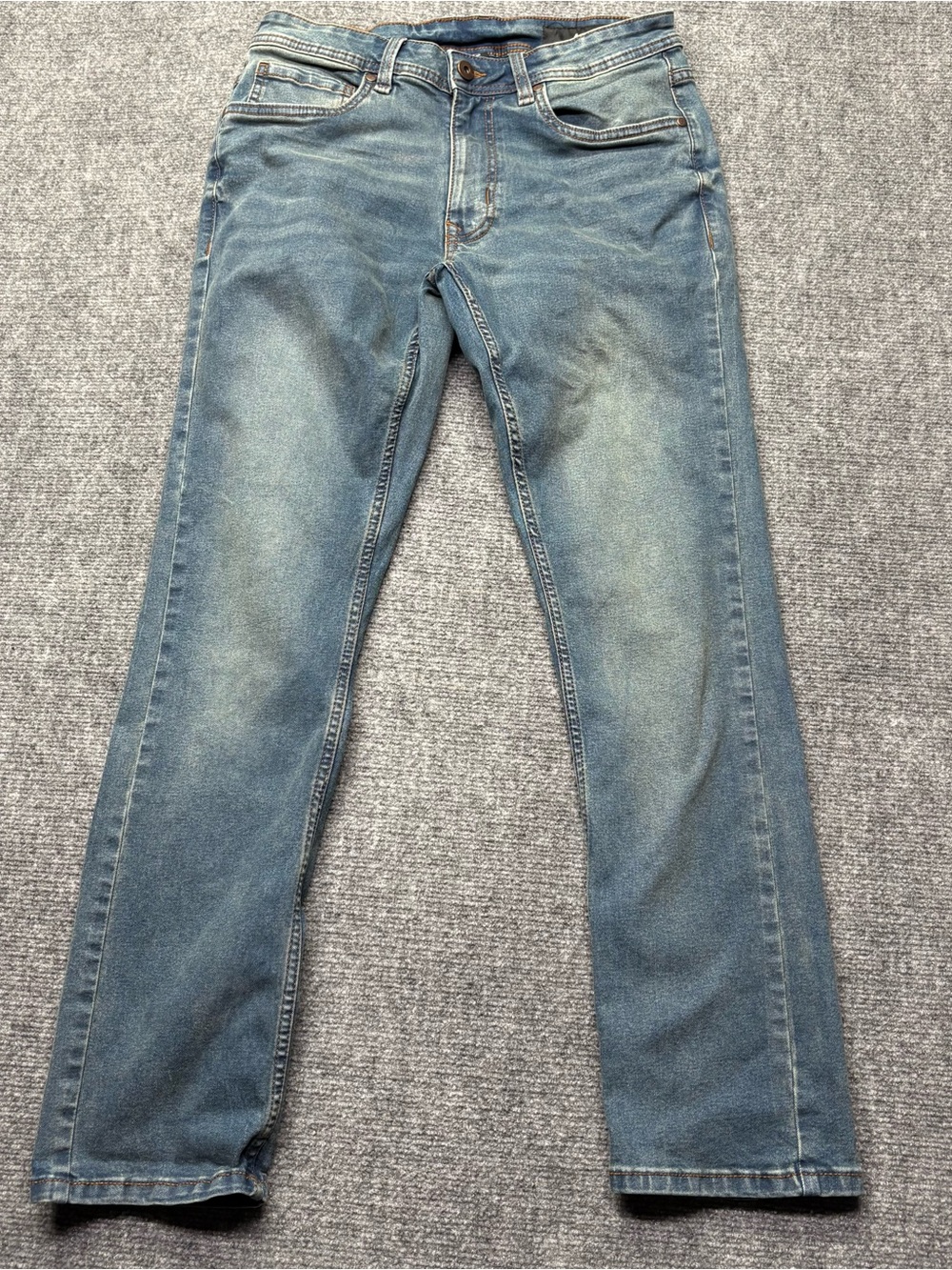 The Perfect Jean NYC Jeans Mens 30x30 Blue Slim Fit Stretch TPJ Whiskered